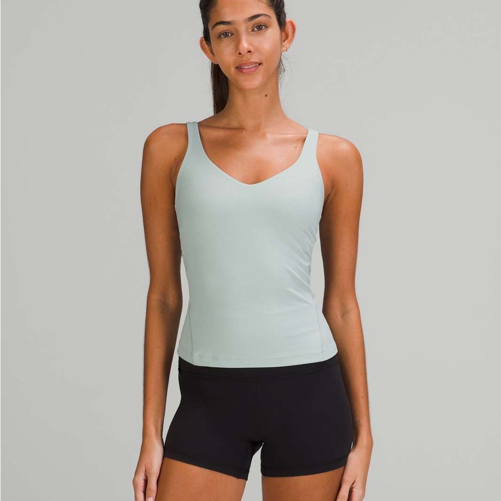 Lululemon Align Waist-Length Tank Top -Silver Blue